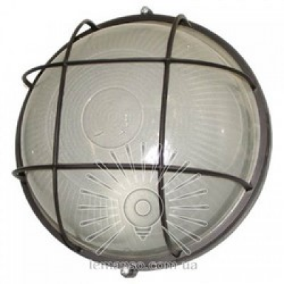 Св-к  20W коло з решіткою чорний IP54 BL1362 LEMANSO