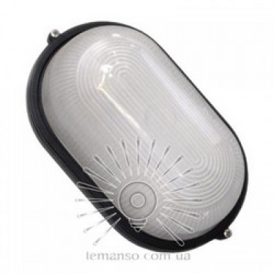 Св-к  20W овал чорний IP54 BL1452 LEMANSO