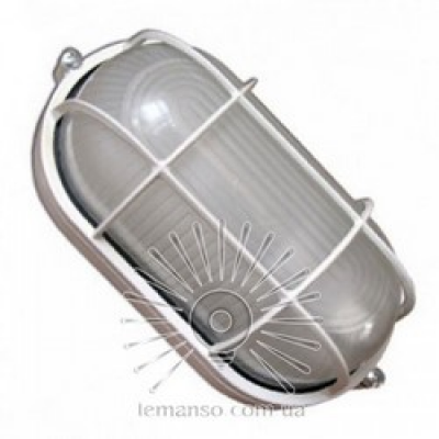 Св-к  20W овал з решіткою білий IP54 BL1461