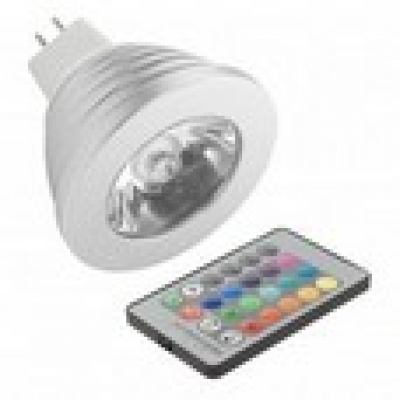 Світлодіодні  3W MR16 85-265V RGB пульт LM293 