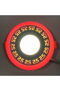 Панель"ГРЕК"6+3W коло 4500К червоний LM555 Панель"ГРЕК"6+3W коло 4500К червоний LM555