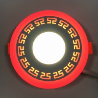 Панель"ГРЕК"6+3W коло 4500К червоний LM555 Панель"ГРЕК"6+3W коло 4500К червоний LM555