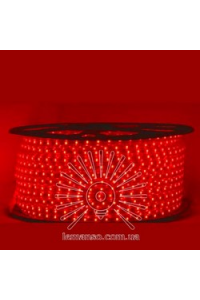 Дюралайт/стрічка 100м 220V 5W IP68 червона 60LED LM588 Дюралайт/стрічка 100м 220V 5W IP68 червона 60LED LM588