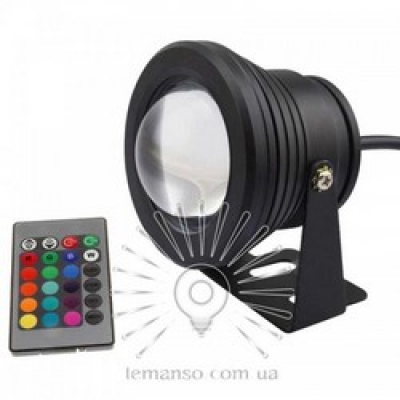 Світильник садовий 10W 900LM 85-265V 6500К IP54 пульт RGB чорний LM3702 Світильник садовий 10W 900LM 85-265V 6500К IP54 пульт RGB чорний LM3702