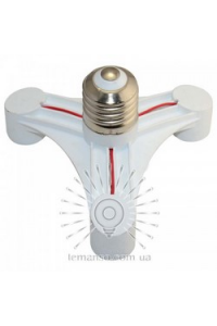 LMA257 Перехідник з Е27 в 3хE27,пластик