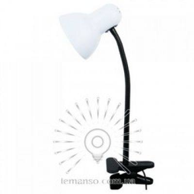 LMN097 Настільна лампа 60W Е27 прищіпка біла LMN097 Настільна лампа 60W Е27 прищіпка біла
