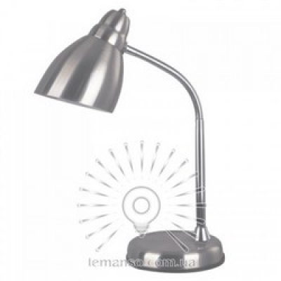 LMN100 Настільна лампа 60W E27 срібна з вимикачем LMN100 Настільна лампа 60W E27 срібна з вимикачем