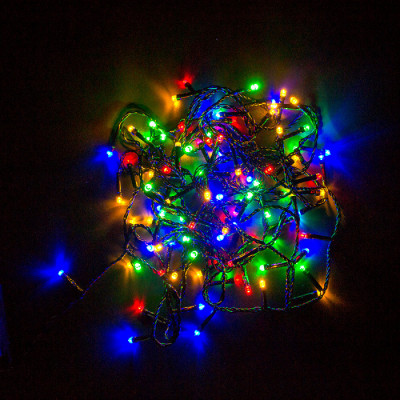Гірлянда STARLIGHT лінійна мульті 100LED IP20 чорний 5м Гірлянда STARLIGHT лінійна мульті 100LED IP20 чорний 5м