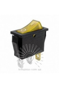 Перемикач LSW01 вузький жовтий з підсвіт. Перемикач LSW01 вузький жовтий з підсвіт.