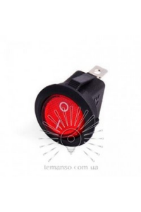  Перемикач LSW06  круглий червоний LEMANSO  