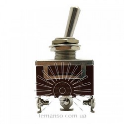 Тумблер LSW26 6pin +гвинти 3 полож. з фікс. Тумблер LSW26 6pin +гвинти 3 полож. з фікс.