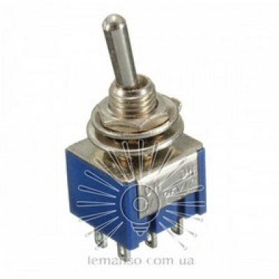 Тумблер LSW30 6pin малий 3 полож. з фікс. Тумблер LSW30 6pin малий 3 полож. з фікс.