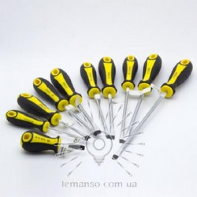 Викрутка плоска 5х100 жовто-чорна  LTL30004 LEMANSO