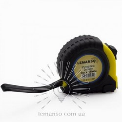 Рулетка  3м х 16мм жовто-чорна   LTL70003 