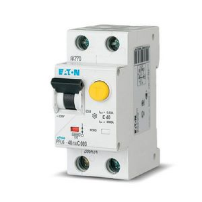 Диференційний автомат 40/1N/C/003 PFL6C EATON Диференційний автомат 40/1N/C/003 PFL6C EATON