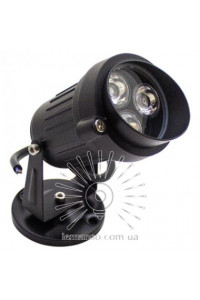 Світильник садовий 3ж1W 270LM 85-265V RGB IP54  RGB чорний LM15