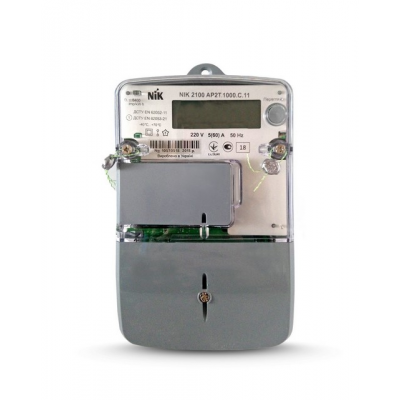 Лічильник  NIK-2100  AP2Т.1000.С.11 5(60А) 1ф багатотар.