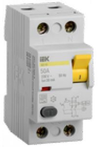 Пристрій зах. відкл. SB-L9M 2P 50A 30mA Tип AC 6kA IEK АКЦІЯ Пристрій зах. відкл. SB-L9M 2P 50A 30mA Tип AC 6kA IEK АКЦІЯ