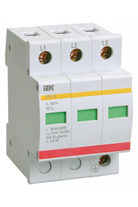 Обмеж. імп. перенапруг ОПС1-C 3Р In=20kA  Un=400B Im=40kA УEK