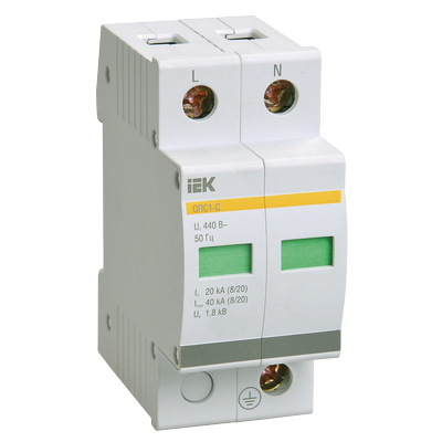 Обмеж. імп. перенапруг ОПС1-D 2Р In=5kA Un=230B Im=10kA УEK Обмеж. імп. перенапруг ОПС1-D 2Р In=5kA Un=230B Im=10kA УEK