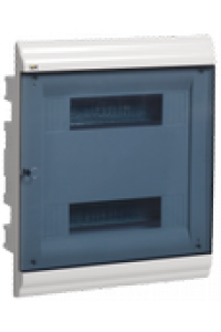 Корпус пласт. ЩРВ-П-24 мод. 2ряда вбудов. 360x306x102 IP41 прозорі двер PRIME