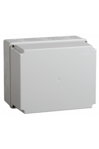 Коробка КМ41274 розпаювальна для в/п 240х195х165 мм IP55 (RAL7035, кабельні вводи 5 шт) Коробка КМ41274 розпаювальна для в/п 240х195х165 мм IP55 (RAL7035, кабельні вводи 5 шт)