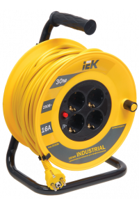 Катушка УК30 з т/з 4 місця 2Р+PЕ/30м 3х1,5 мм2 "Industrial"