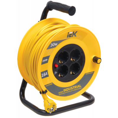 Катушка УК30 з т/з 4 місця 2Р+PЕ/30м 3х1,5 мм2 "Industrial" Катушка УК30 з т/з 4 місця 2Р+PЕ/30м 3х1,5 мм2 "Industrial"