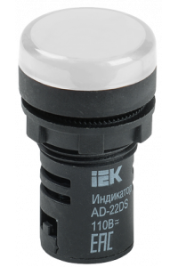 Лампа AD-22DS LED-матриця d22мм білий 110В AC/DC IEK Лампа AD-22DS LED-матриця d22мм білий 110В AC/DC IEK