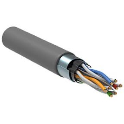 ITK Кабель зв'язку вита пара ШПД F/UTP, кат.5E 4х2х0,48мм solid, PVC, 305м, сірий ITK Кабель зв'язку вита пара ШПД F/UTP, кат.5E 4х2х0,48мм solid, PVC, 305м, сірий