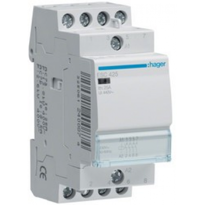 Контактор 25A, 4HB, 230V,2м Hager 