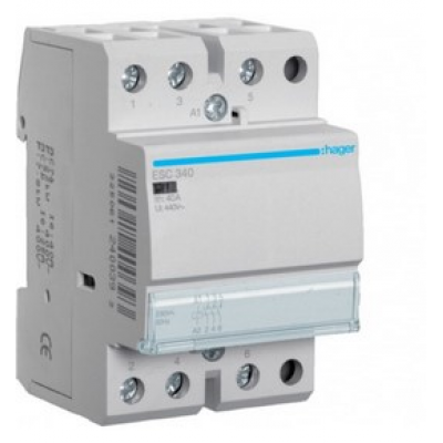 Контактор 40A, 3HB, 230V,3м Hager 