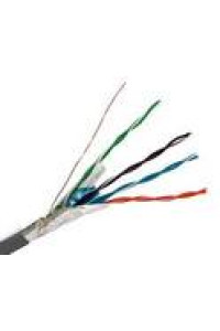 Кабель зв'язку звита пара F/UTP, кат.5E 4x2х24(0,51мм)AWG,PVC 500м, сірий внутрішній Кабель зв'язку звита пара F/UTP, кат.5E 4x2х24(0,51мм)AWG,PVC 500м, сірий внутрішній
