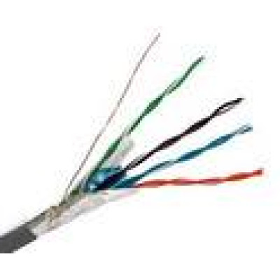 Кабель зв'язку звита пара U/UTP, кат.5E 4x2х24(0,51мм)AWG,PVC 305м, сірий внутрішній