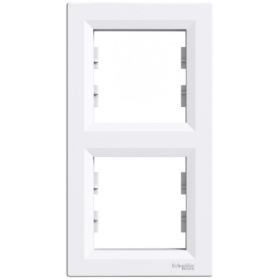 Рамка 2-м вертик. біла. Аsfora Schneider Electric