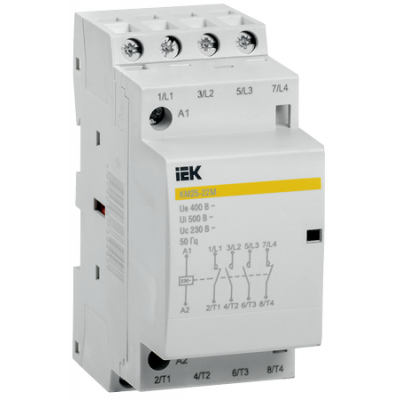Контактор модульний КМ25-40М AC/DC IEK Контактор модульний КМ25-40М AC/DC IEK