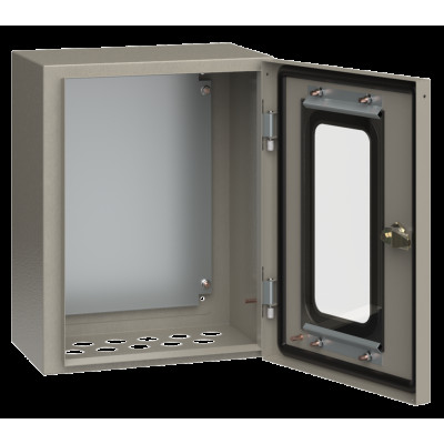 Корпус метал. ЩМП- 1-0 У2 395х310х220 IP54 з прозор. дверц. IEK
