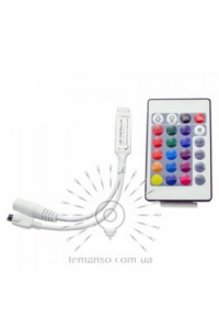 Контроллер для св/стрічки RGB з пультом 12V 72W (24 ключи) MINI/ LM9504 Контроллер для св/стрічки RGB з пультом 12V 72W (24 ключи) MINI/ LM9504