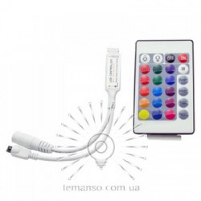 Контроллер для св/стрічки RGB з пультом 12V 72W (24 ключи) MINI/ LM9504 Контроллер для св/стрічки RGB з пультом 12V 72W (24 ключи) MINI/ LM9504