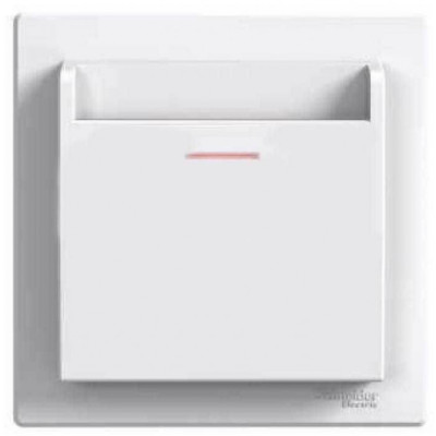 Вимикач картковий механічний білий Asfora Schneider Electric