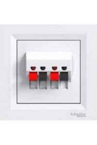 Розетка акустична (аудіорозетка) біла Аsfоra Schneider Electric Розетка акустична (аудіорозетка) біла Аsfоra Schneider Electric