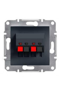 Розетка акустична (аудіорозетка) антрацит Аsfоra Schneider Electric Розетка акустична (аудіорозетка) антрацит Аsfоra Schneider Electric