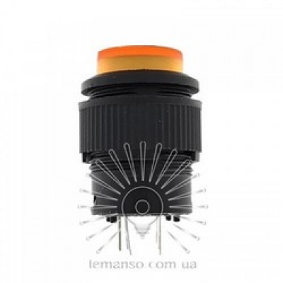Кнопка LSW13 кругла жовта з LED підсвіткою Кнопка LSW13 кругла жовта з LED підсвіткою