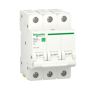АВТ ВИМ RESI9 6kA 3P 6A C Schneider Electric АВТ ВИМ RESI9 6kA 3P 6A C Schneider Electric