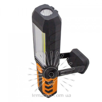Ліхтарик COB 3W + 3W LED + 3RED LED з магнітом та аккум. 1800mah / LMF9314 чорний Ліхтарик COB 3W + 3W LED + 3RED LED з магнітом та аккум. 1800mah / LMF9314 чорний