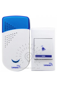 Дзвінок 230V білий з синім LDB44 LEMANSO