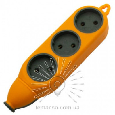 Колодка "Апельсин" 3 гнізда 10А/250V без заз LMK75002 LEMANSO    