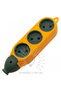 Колодка "Апельсин" 3+3 гнізда 10А/250V без заз, гнізда з двух сторін/LMK75007 LEMANSO