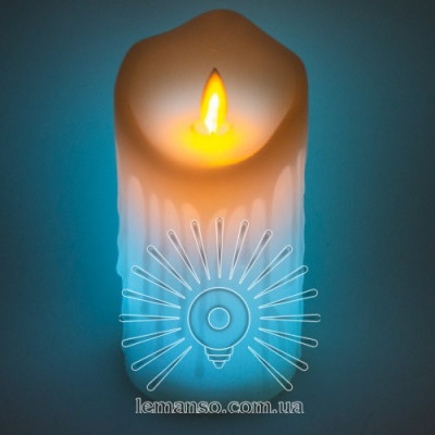 Свічка LED 75*150мм RGB 3xAAA (нема в компл.) IP20 / LM36008 (+пульт, еф. полум'я) Свічка LED 75*150мм RGB 3xAAA (нема в компл.) IP20 / LM36008 (+пульт, еф. полум'я)