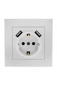 Розетка с USB портами RS16-472